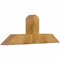 Ekena Millwork Portland Rough Sawn Timber Gable Bracket, Western Red Cedar, 48"W x 18"H x 6"D x 6"F, 9/12 Pitch GBW048X18X0606POR00RWR - alternate 4